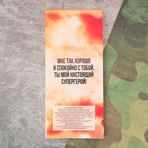 Подарочный набор, блокнот 16 листов и ручка пластик «Для записей»