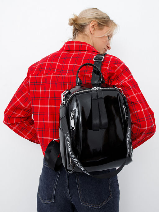 Рюкзак 19031-8 black Polina&Eiterou