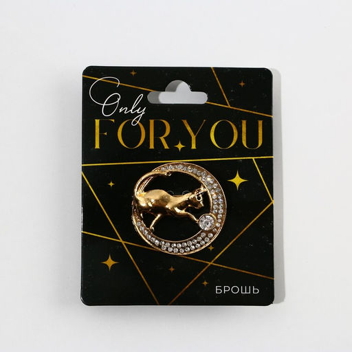 Брошь For you, 3.4 х 3.3 см