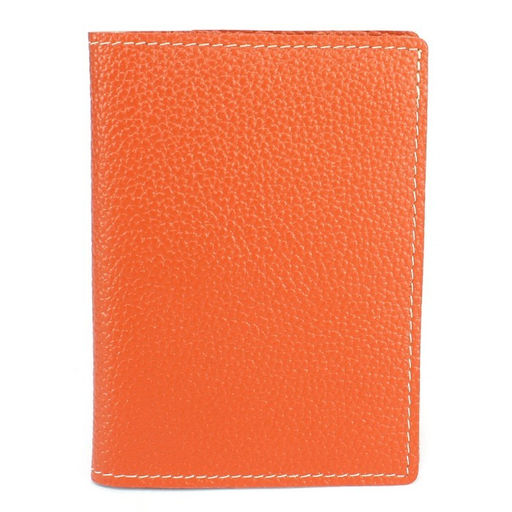 Обложка для автодокументов Croco-АВ-1107 н/к, оранжевый флотер (36) 265400