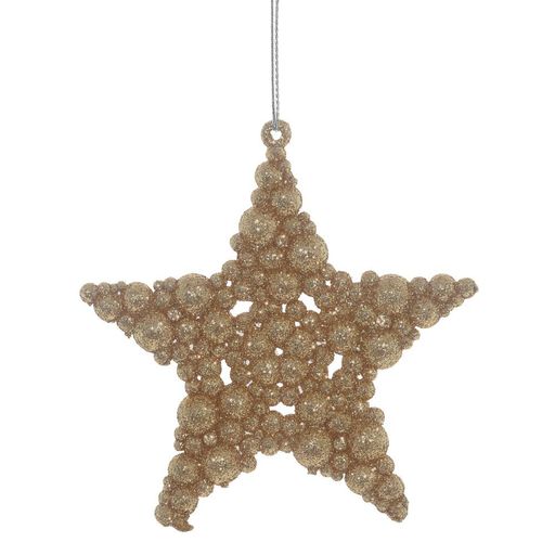 Набор из 2шт Украшение новогоднее "Звезда", L10 W1 H10 см