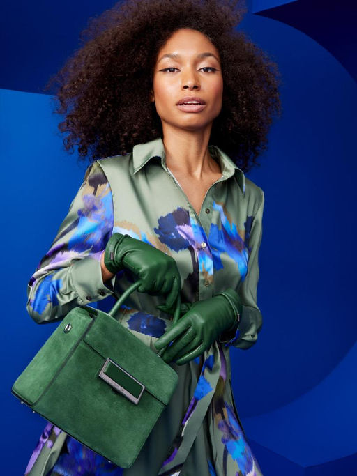 Перчатки женские 100% ш IS934 green moss - Eleganzza фото 6