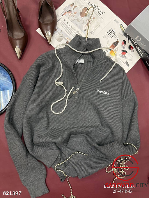 Свитер женский на полузамке - Bruno фото 5