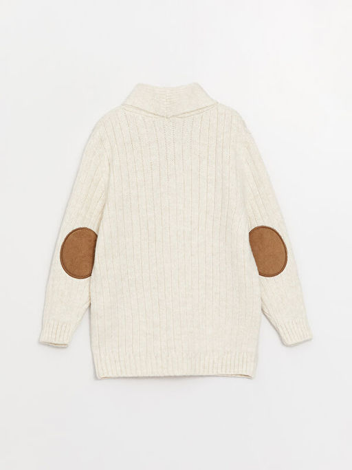 ?al Yaka Sa? ?rg?s? Kendinden Desenli Erkek ?ocuk Triko H?rka - Waikiki фото 2