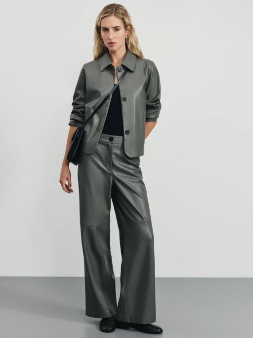 Жакет из искусственной кожи / Zarina фото 2