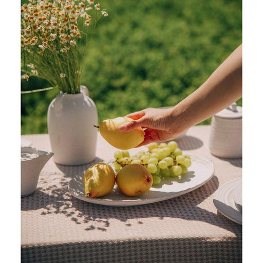 Блюдо SL Home «Арена Бланка», 34×24 см, керамика, белое