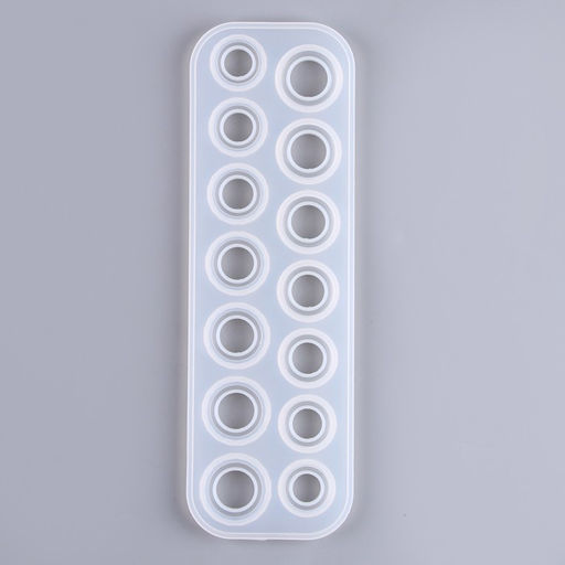 Молд силиконовый  «Кольца», 14 форм колец