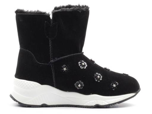 04-HW872-1 BLACK Дутики женские зимние (искусственные материалы) - Фабричный китай фото 8