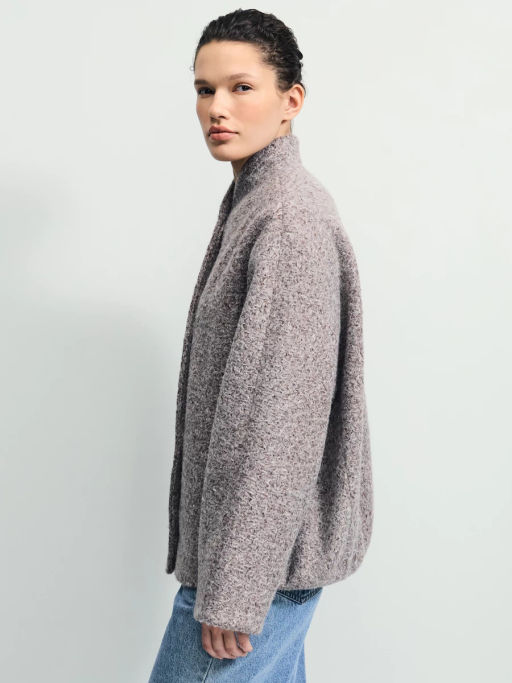 Куртка оверсайз из пальтовой ткани / Zarina  фото 5