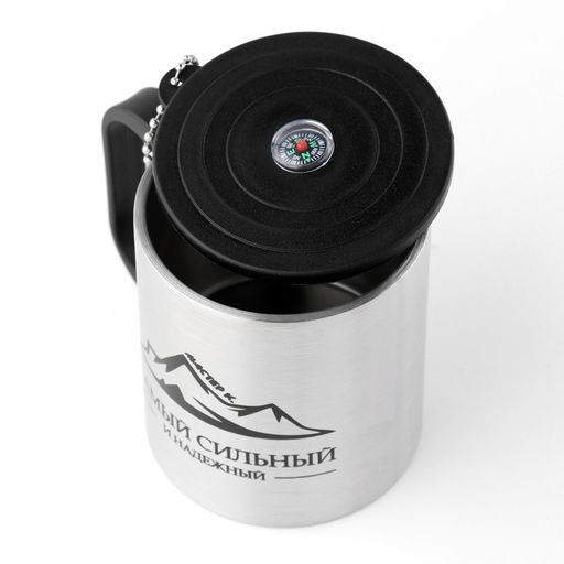 Термокружка Сильному и надежному, 180 мл, с компасом