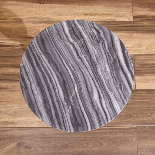 Стол кофейный, 41×41×57 см, алюминий, мрамор