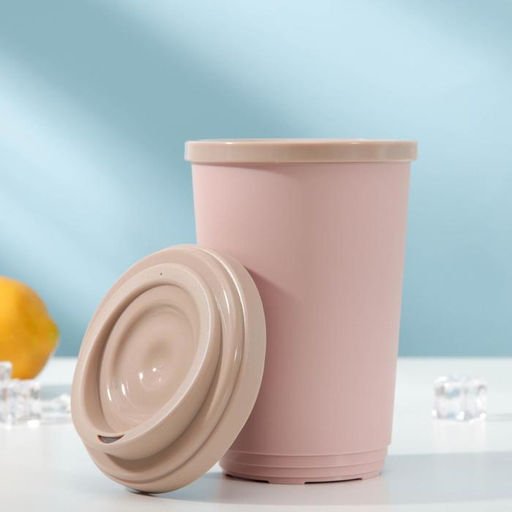 Термостакан пластиковый phibo, 400 мл, d=9.8 см, h=15.6 см, МИКС