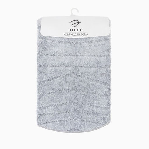 Ковер Этель Estetic 100 см, серый, 70% хлопок, 30% п/э, 1500 г/м2  фото 5
