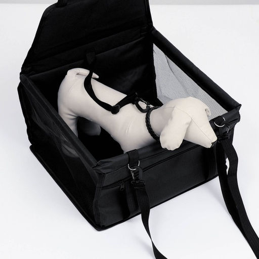 Автокресло для животных 40*30*25 см, чёрное - Пижон фото 4