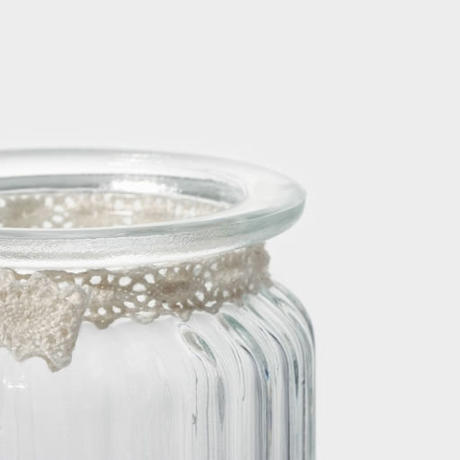 Банка стеклянная для хранения сыпучих продуктов Доляна «Варенье», 250 мл, 8×13 см, с керамической крышкой