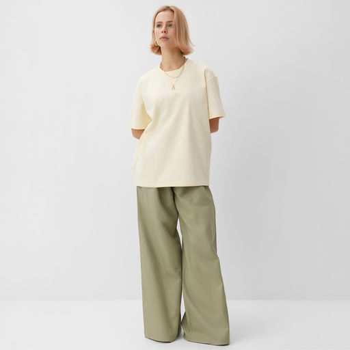 Футболка женская MINAKU, молочная, размер 52-54