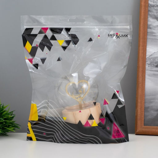 Фигурка светящаяся RISALUX Сердце, LED-ночник, 3?AG10, шар-8 см, 6.5?6.5?11.5 см