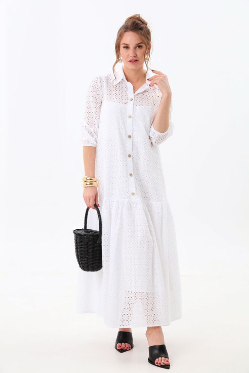 Платье NIKVA н800-6 молоко