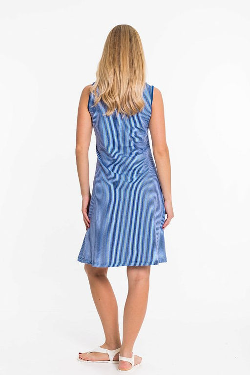 Сарафан М323090гб голубой/белый - Елена фото 4