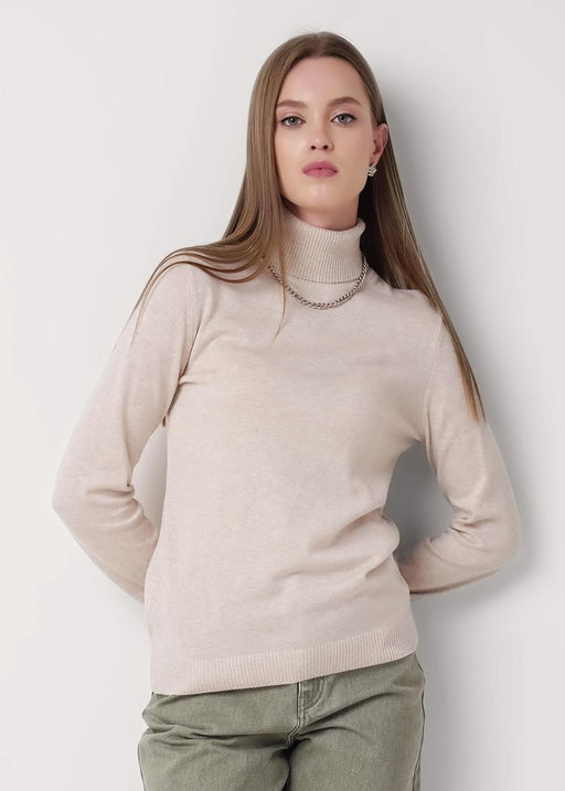CLE Джемпер жен. 352795ха меланж св.бежевый - Clever wear фото 5