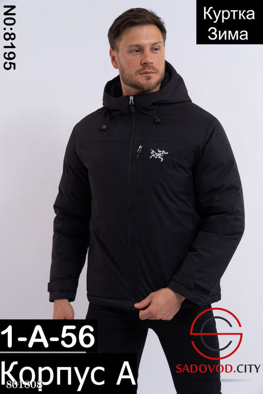 Демисезонная мужская зимняя куртка с вышитым значком
