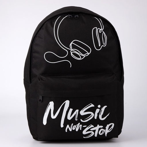 Рюкзак, отдел на молнии, наружный карман, цвет чёрный - Nazamok фото 3