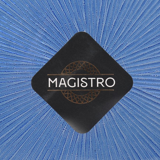 Тарелка Magistro Римини, d=27 см, стекло, синяя  фото 5