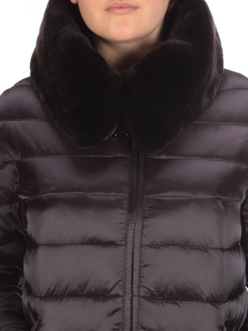 815-E09 BLACK Пальто зимнее женское VISDEER (200 гр. тинсулейт) - Fashion фото 10