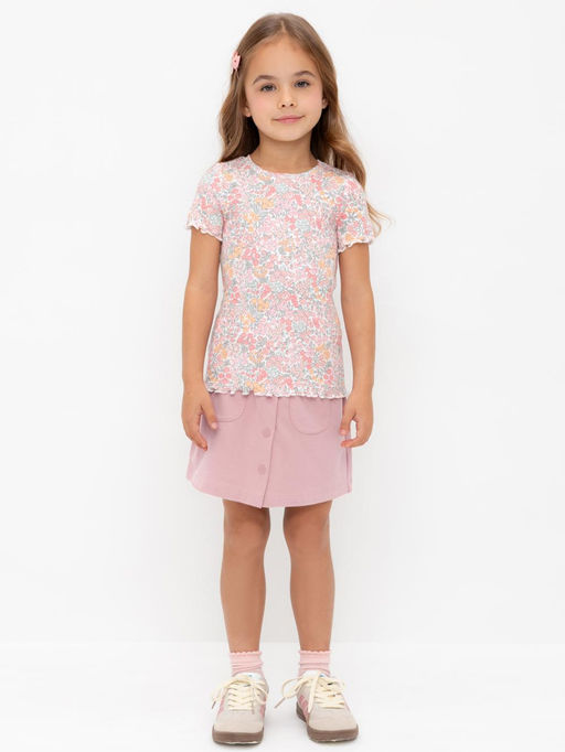 КР 7146/розовый лед к601 юбка для дев