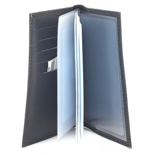 Обложка для автодокументов Croco-АВ-101 н/к, черный матовый (3) 225723  фото 3