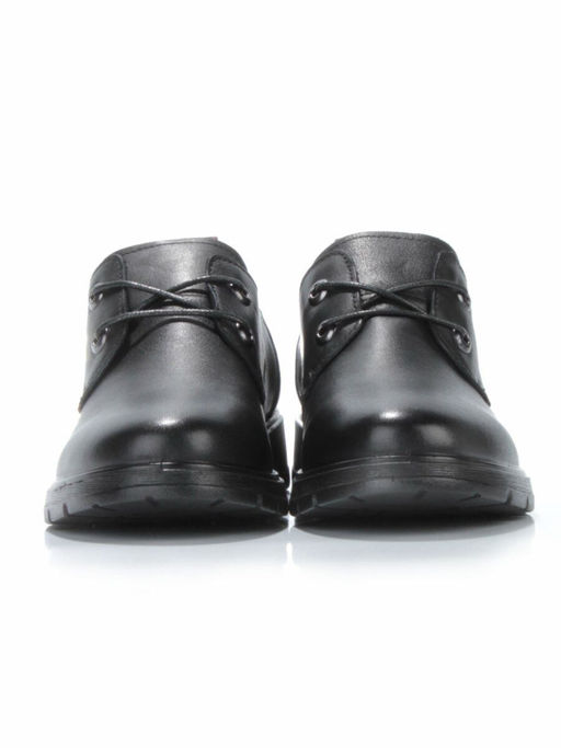 03-5077 BLACK Полуботинки женские (натуральная кожа)