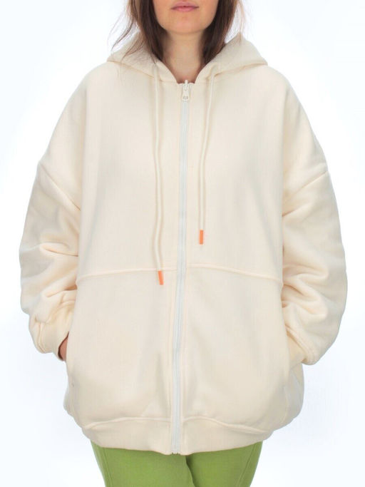 2560 MILK Худи зимнее женское (50 гр. синтепон) - Фабричный китай фото 2