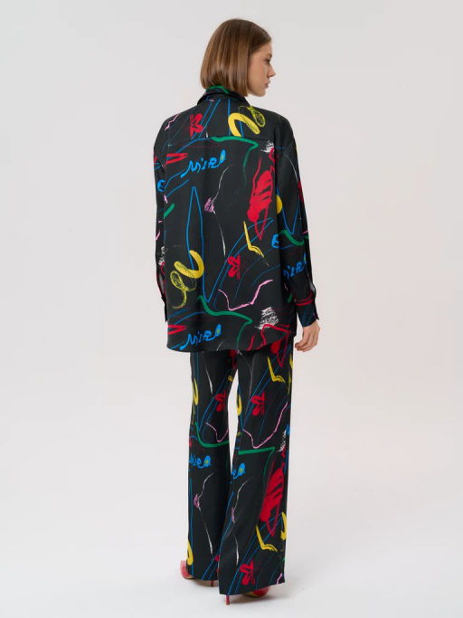 Рубашка женская 12421-33045 multicolor - Eleganzza фото 12