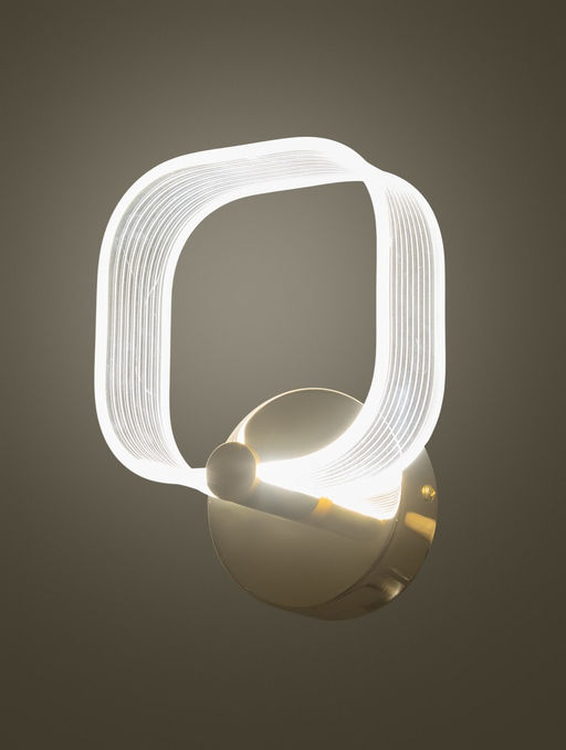 Бра LED 3153/1W, 2×10 Вт, 3000-6000K, золотистое