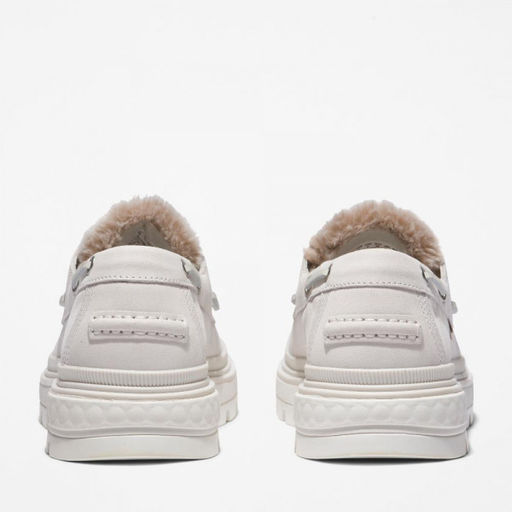 Женские мокасины Timberland Ray City Boat Shoe 3 Eye Shearling белые фото 6