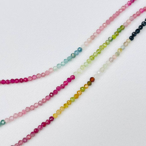 Бусины для украшений из Турмалина микс (160 бусин) 40 см