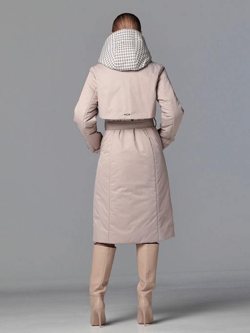 Пальто дем. бежевый - Dizzyway фото 10
