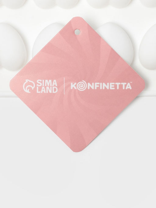 Форма для муссовых десертов и шоколада KONFINETTA Сердца, силикон, 29.7?17.3?1.5 см, 35 ячеек (2.7?2.5 см), белая