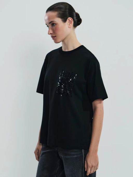 Футболка из хлопка с декоративным карманом / Zarina