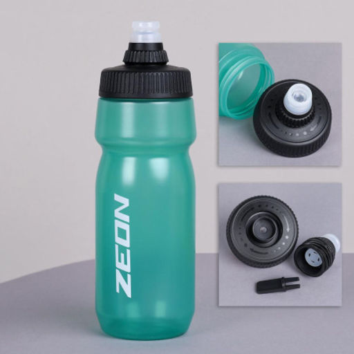 Бутылка для воды велосипедная ZEON WB230 гоночная, клапан NEW кэмэлбак, пищевой hi-quality PP, 700ML цвет green/уп100 - Галеонтрейд фото 6