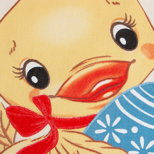 Полотенце Доляна Пасхальный цыплёнок 35х60 см, 100% хл, рогожка 164 г/м2  фото 3