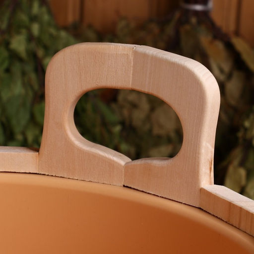 Запарник - ведро для бани и сауны, 20 л, липа, пластиковая вставка, «Добропаровъ»