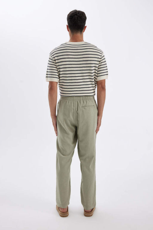 Узкие льняные брюки Relax Fit - Defacto фото 7