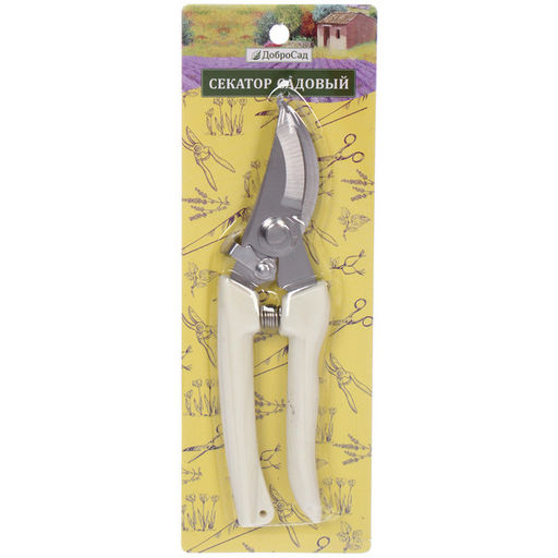 Секатор плоскостной 7" (18см) "Промо" пластиковые ручки ДоброСад