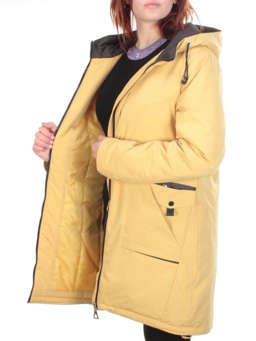 6122 YELLOW Куртка демисезонная женская AMAZING (100 гр.синтепона) - Фабричный китай фото 9