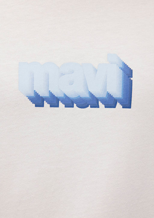 Mavi Logo Bask?l? Beyaz Tisort  фото 6