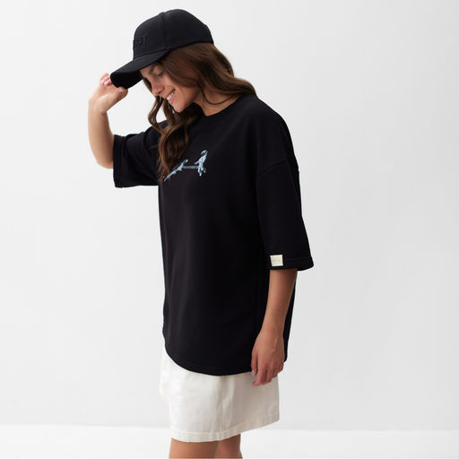 Футболка женская MIST Moon, размер 44, чёрная