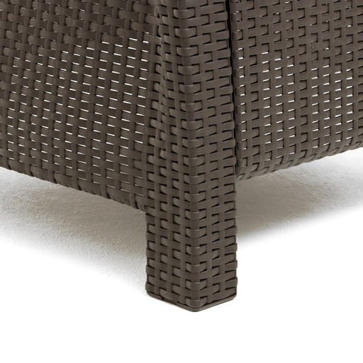 Набор садовой мебели «Ротанг», 2 кресла, стол, цвет мокко