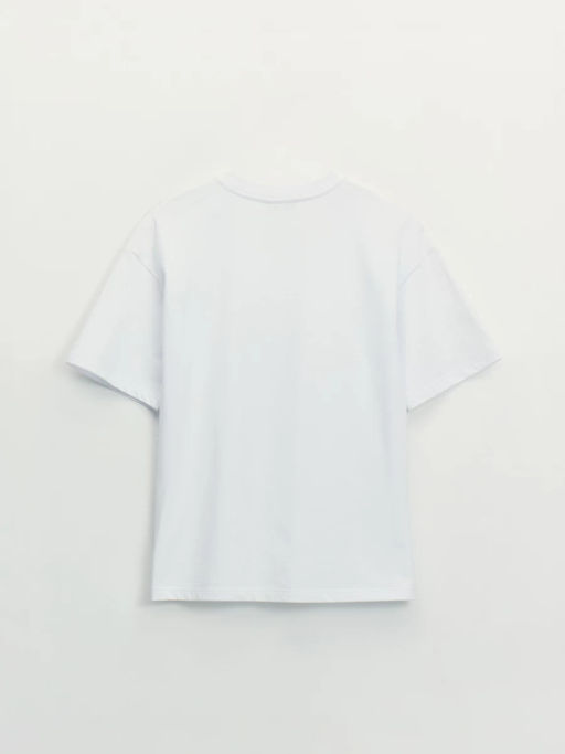 Базовая футболка оверсайз из хлопка / Zarina  фото 2