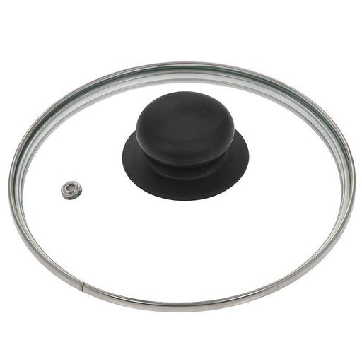 Крышка стекл. с мет.обод.с пароотводом д20 арт. KC-GTL20100/20110 БШК ОБКЛ